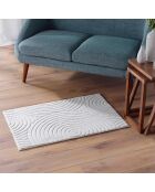 Lazio Natural Rechteckiger Teppich (60 x 90 cm), Uni Relief