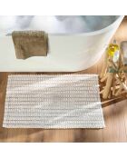 Badteppich (50 x 80 cm) Voltis Weiß, Baumwolle, Chenillegarn