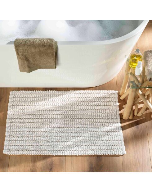 Badteppich (50 x 80 cm) Voltis Weiß, Baumwolle, Chenillegarn