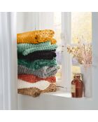 Plaid (125 x 150 cm) Mini Frosty Terracotta, flanella a rilievo liscio