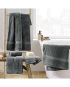 Asciugamano per ospiti (30 x 50 cm) Elegance Antracite, 100% cotone solido