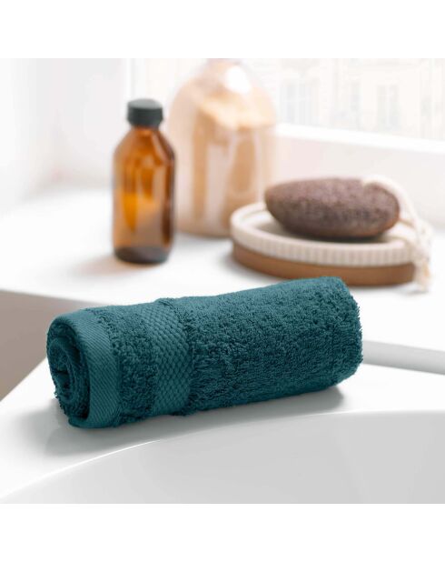 Gastendoekje (30 x 50 cm) Elegance Blue Green, 100% stevig katoen