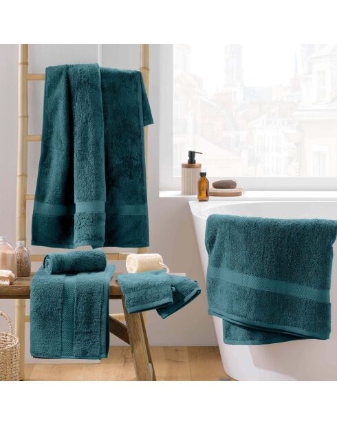 Gastendoekje (30 x 50 cm) Elegance Blue Green, 100% stevig katoen