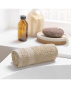 Gastendoekje (30 x 50 cm) Elegance Hazelnut, 100% effen katoen