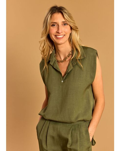 Blusa Liz verde pistacchio