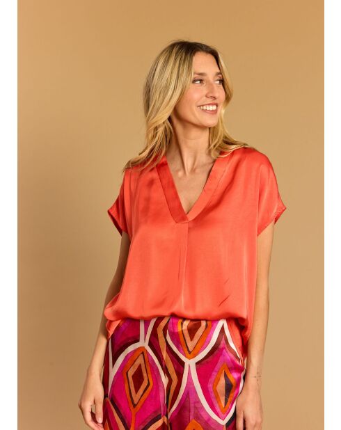 Top met Ticky Coral