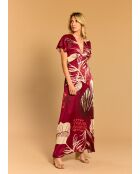 Himbeerfarbenes Ginko Kleid