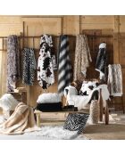 Coperta invernale calda (180 x 220 cm), pecora naturale, pelliccia sintetica