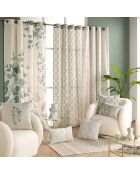 Cuscino rimovibile (45 x 45 cm) bianco Maho, policotone con stampa metallizzata