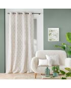 Cuscino rimovibile (30 x 50 cm) bianco Maho, policotone con stampa metallizzata