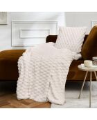 Calda coperta invernale (125 x 150 cm) Frosty Natural, pelliccia sintetica e sherpa