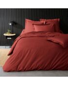 Housse de couette en PercalePercaline terracota