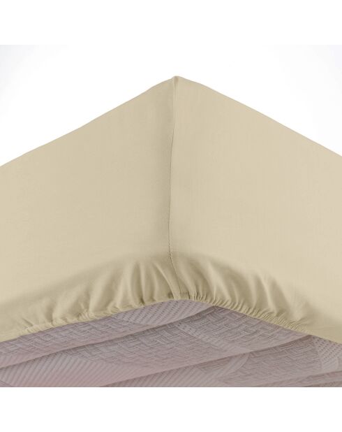 Drap housse Linella ivoire
