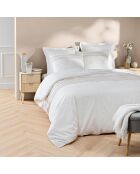 Set de 3 piezas Opera White, 100% algodón con hilos bordados teñidos