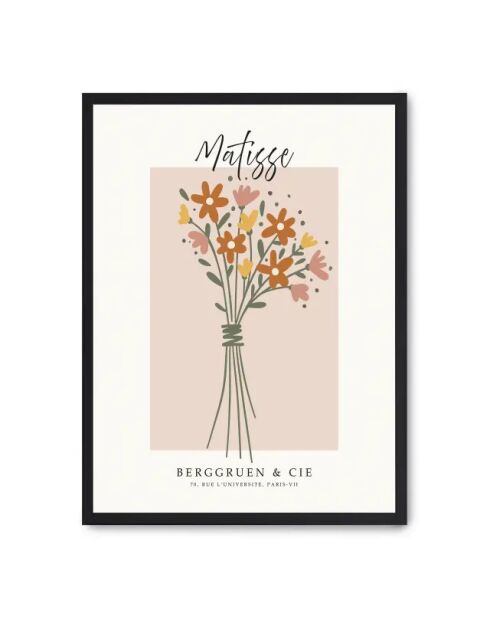 Peinture de fleurs et Matisse - 50x70 cm