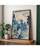 Peinture vue de montagne - 50x70 cm