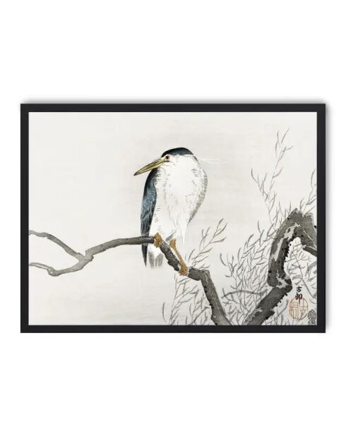 Tableau héron serein - 50x70 cm