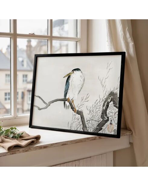 Tableau héron serein - 50x70 cm