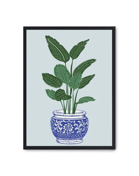 Plantaardige verf plot V - 50x70 cm