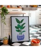 Plantaardige verf plot V - 50x70 cm