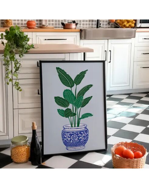 Plantaardige verf plot V - 50x70 cm