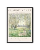 Femme peignant assise sous les arbres - 50x70 cm