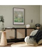 Femme peignant assise sous les arbres - 50x70 cm