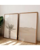 Ensemble composé de deux cadre avec marco noire - 50x70 cm