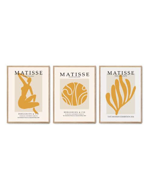 Set composto da tre cornici con Marco Roble - 50x70 cm