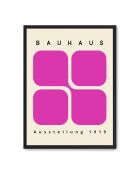 Peinture des formes roses Bauhaus - 50x70 cm