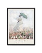 Femme peignant avec un parapluie I -50x70 cm