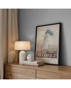 Femme peignant avec un parapluie I -50x70 cm