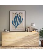 Peinture abstraite bleue - 50x70 cm