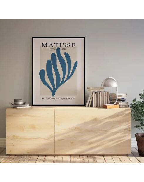 Peinture abstraite bleue - 50x70 cm