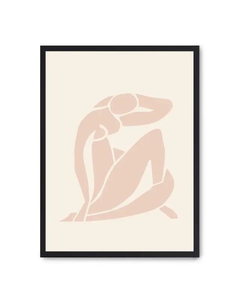 Femme peinte forme II - 50x70 cm