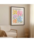 Dipinto mercato dei fiori V- 50x70 cm