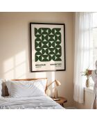 Pittura a forma verde Bauhaus I -50x70 cm