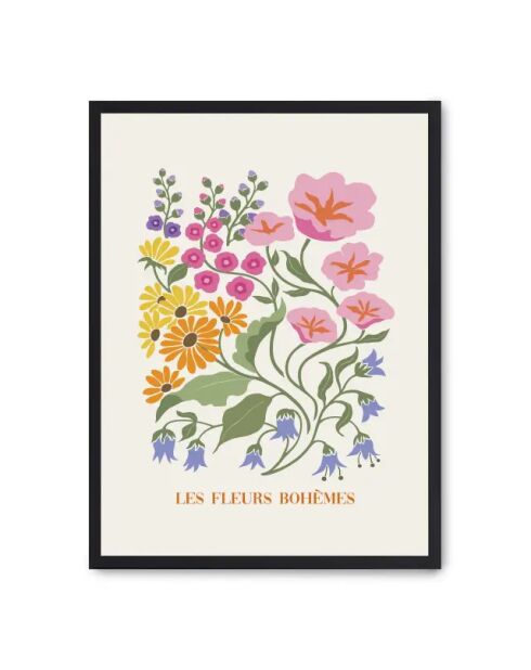 Pittura fiori bohémien - 50x70 cm