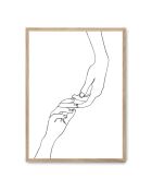 Linea dipinta a mano I -50x70 cm