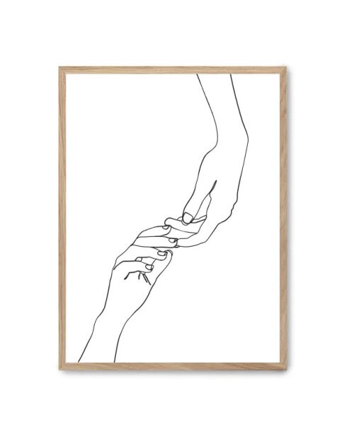 Linea dipinta a mano I -50x70 cm