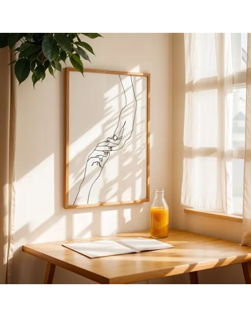Linea dipinta a mano I -50x70 cm