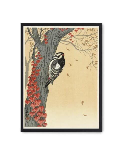 Pittura autunnale con uccelli - 50x70 cm