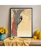 Pittura autunnale con uccelli - 50x70 cm