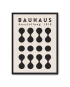 Bauhaus schwarzes Punktgemälde - 50x70 cm