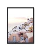 Peinture soleil santorin - 50x70 cm