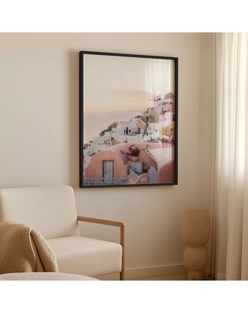 Peinture soleil santorin - 50x70 cm