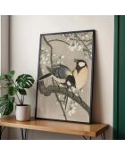 Pittura primaverile a forma di uccello - 50x70 cm