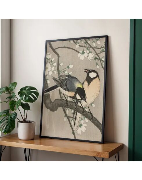 Pittura primaverile a forma di uccello - 50x70 cm