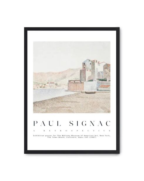 Peinture de la plage de la ville, Collioure 1887 - 50x70 cm