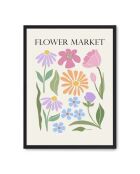 Dipinto del mercato dei fiori IV - 50x70 cm